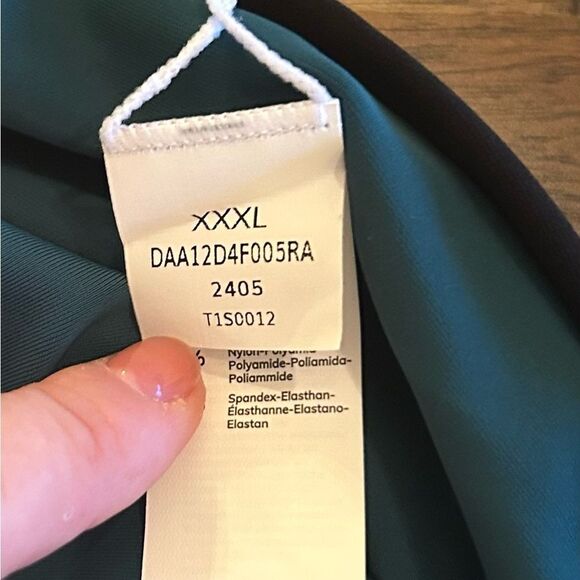 CUPSHE Tankini Swimsuit Cutout Ruched Mid Rise Reversible Bottom Size 3X NEW - Picture 13 of 16